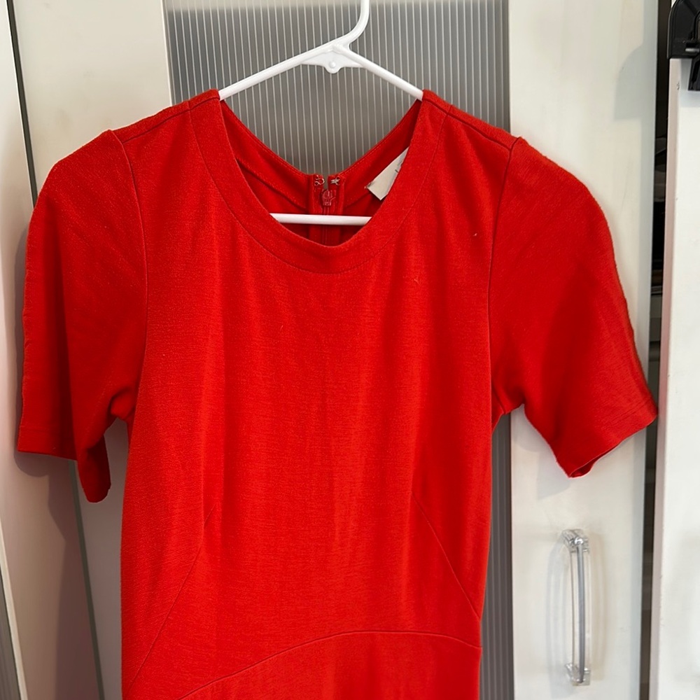 LOFT orange Short Sleeve dress